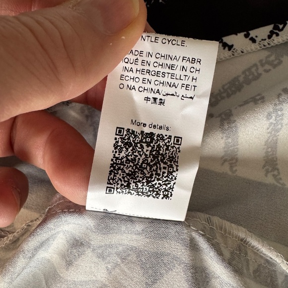 NIAY Women's 6 Aztec‎ Halter Maxi Beach Dress Spaghetti Straps Side Slits B & W - Picture 11 of 15